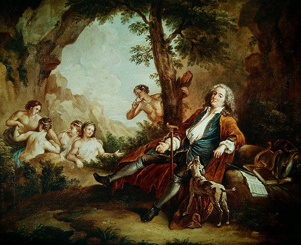Portrett av Antoine de la Roque av Jean Antoine Watteau