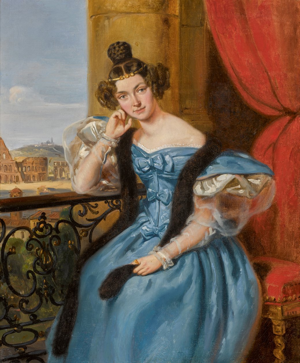 Portrett av Ekaterina Nikolaevna Meshcherskaya, født Karamzina 1806-1867, 1835. av Jean Auguste Bard