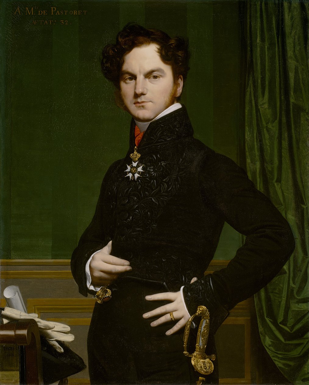 Amédée-David, Comte de Pastoret, 1823-26 av Jean Auguste Dominique Ingres