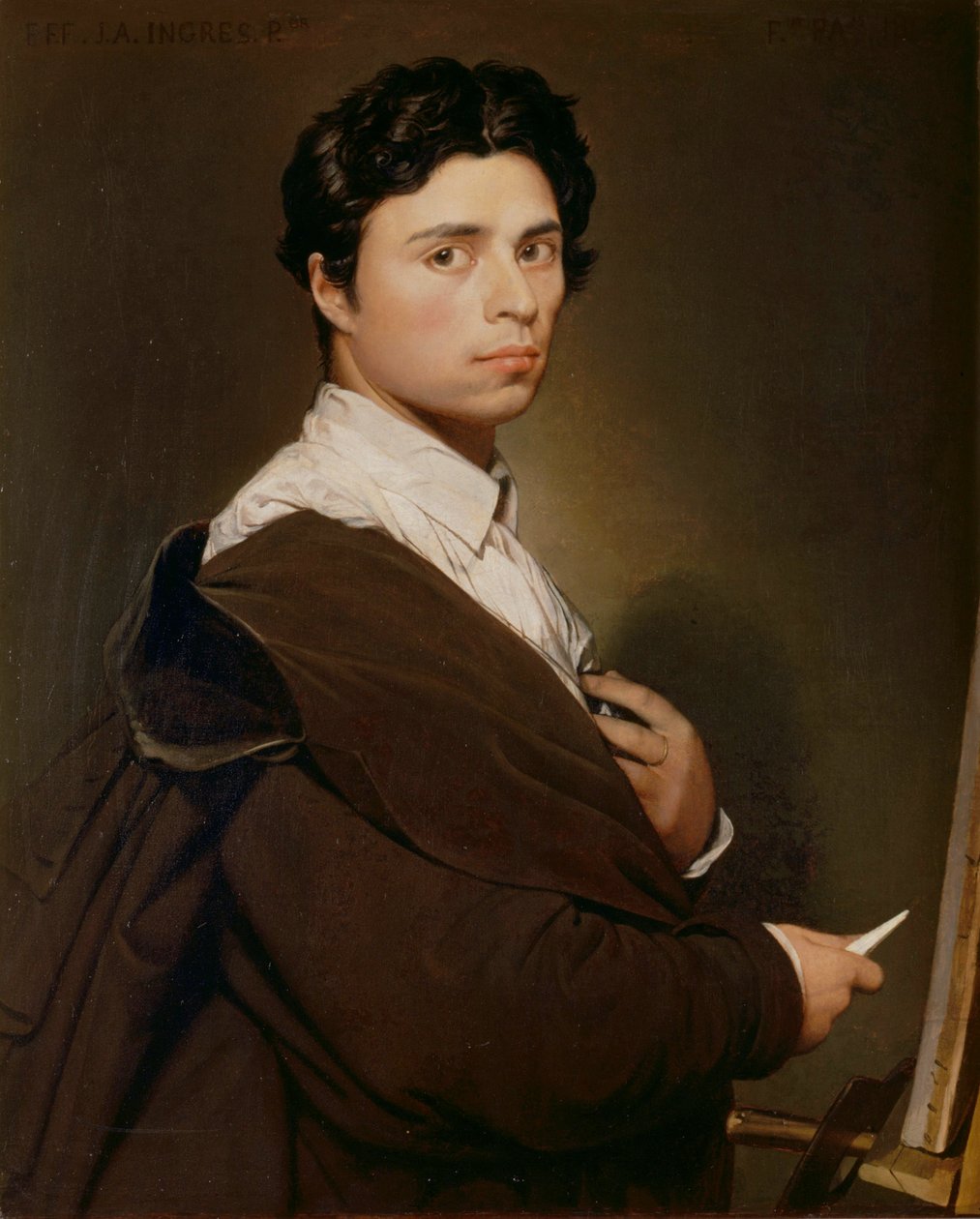 Selvportrett på tjuefire av Jean Auguste Dominique Ingres