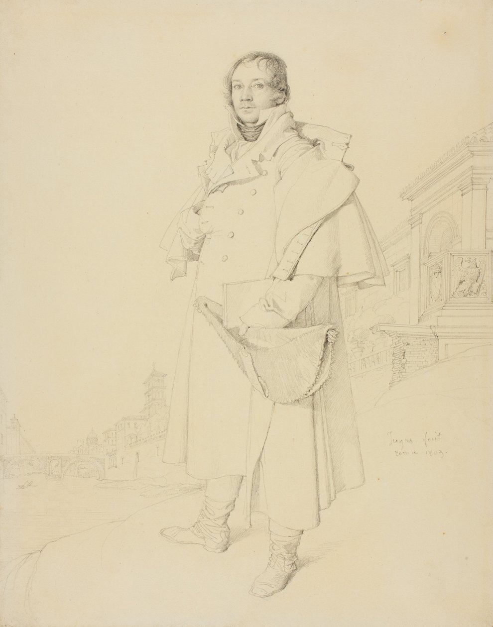 Charles François Mallet, sivilingeniør, 1809 av Jean Auguste Dominique Ingres