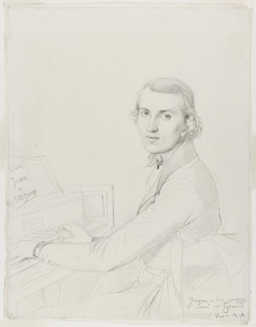 Charles Gounod, 1841 av Jean Auguste Dominique Ingres