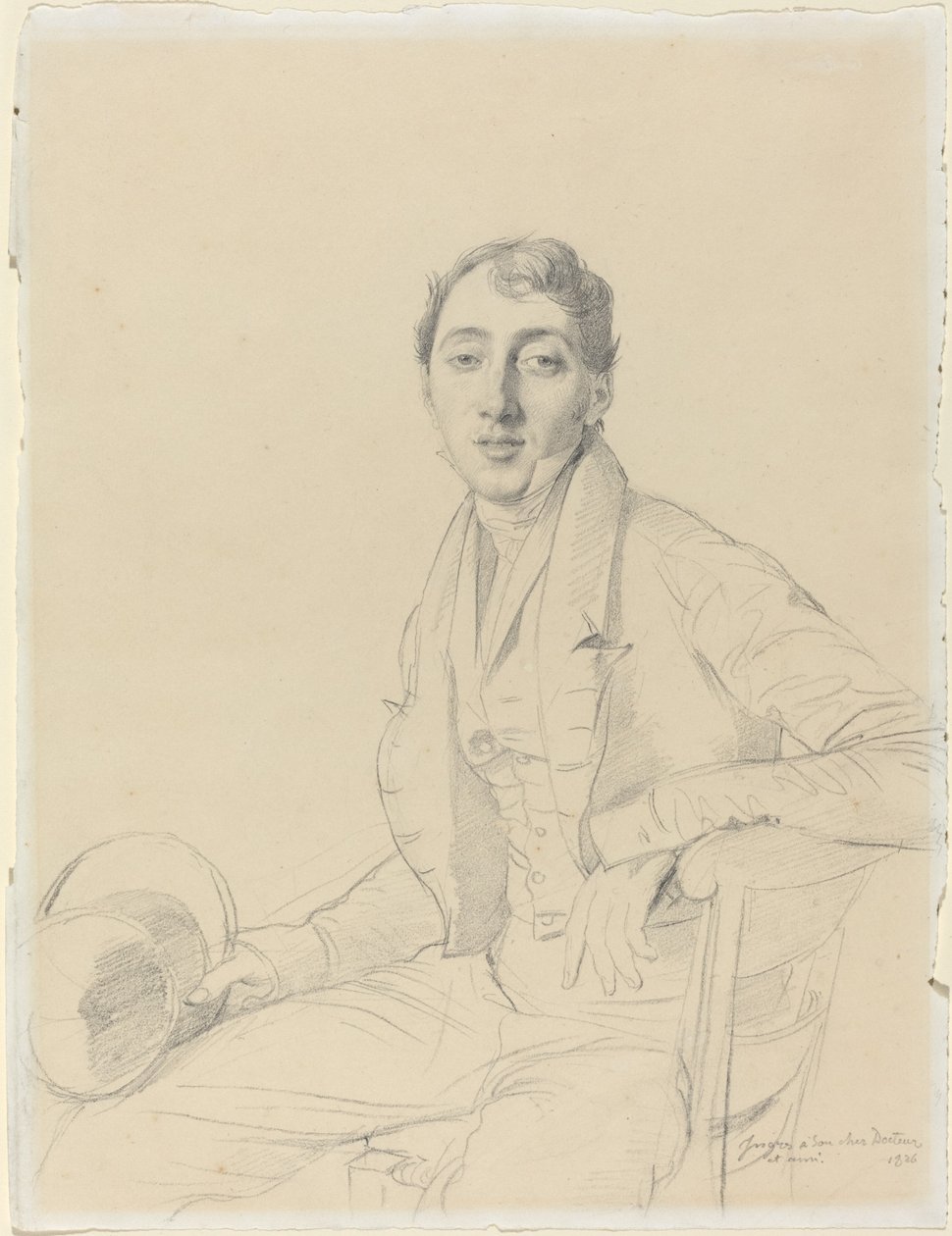 Dr. Louis Martinet av Jean Auguste Dominique Ingres