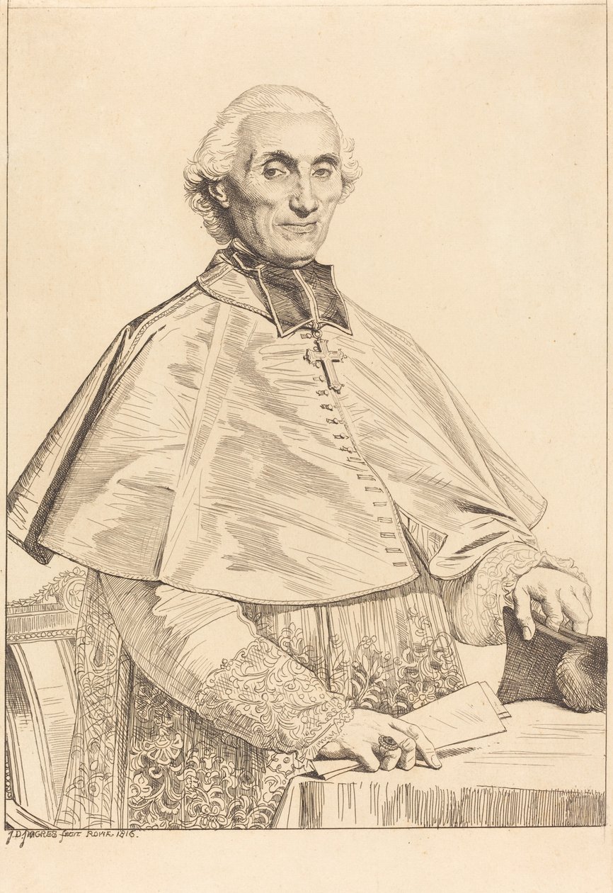 Gabriel Cortois de Pressigny av Jean Auguste Dominique Ingres