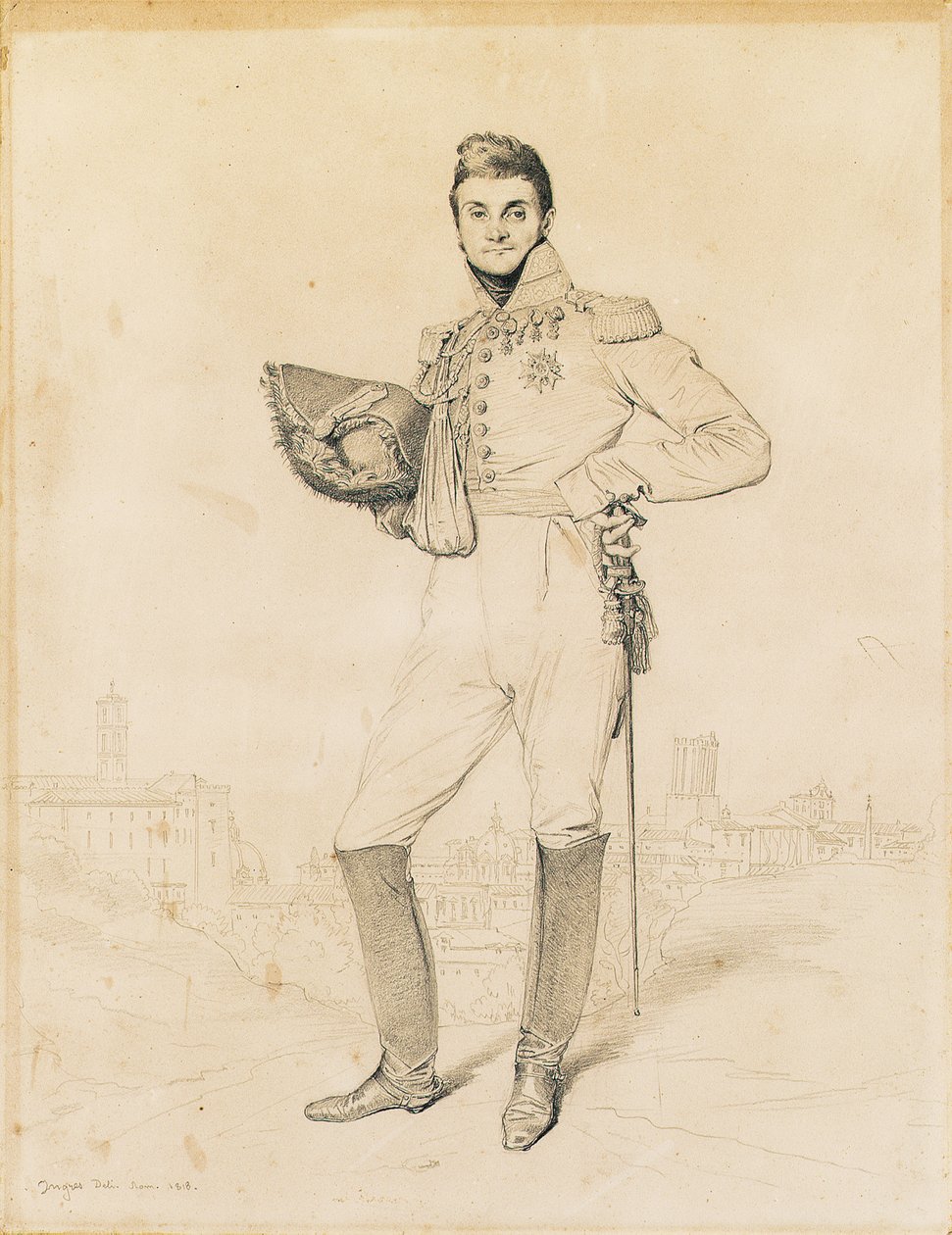 General Louis-Etienne Dulong de Rosnay, 1818 av Jean Auguste Dominique Ingres
