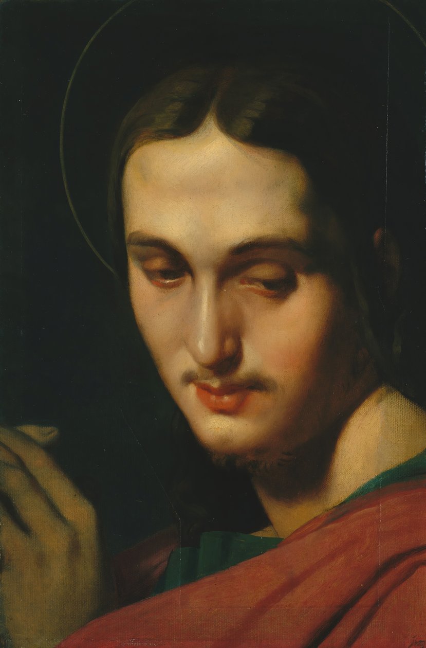 Hodet for Evangelisten Johannes. av Jean Auguste Dominique Ingres