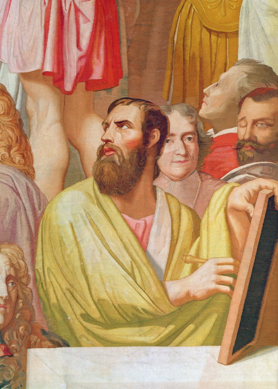 Homage to Homer (detalj nederst til høyre) (teppe) av Jean Auguste Dominique Ingres