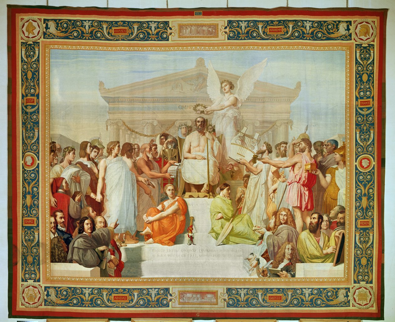 Hommage til Homer (teppe) av Jean Auguste Dominique Ingres