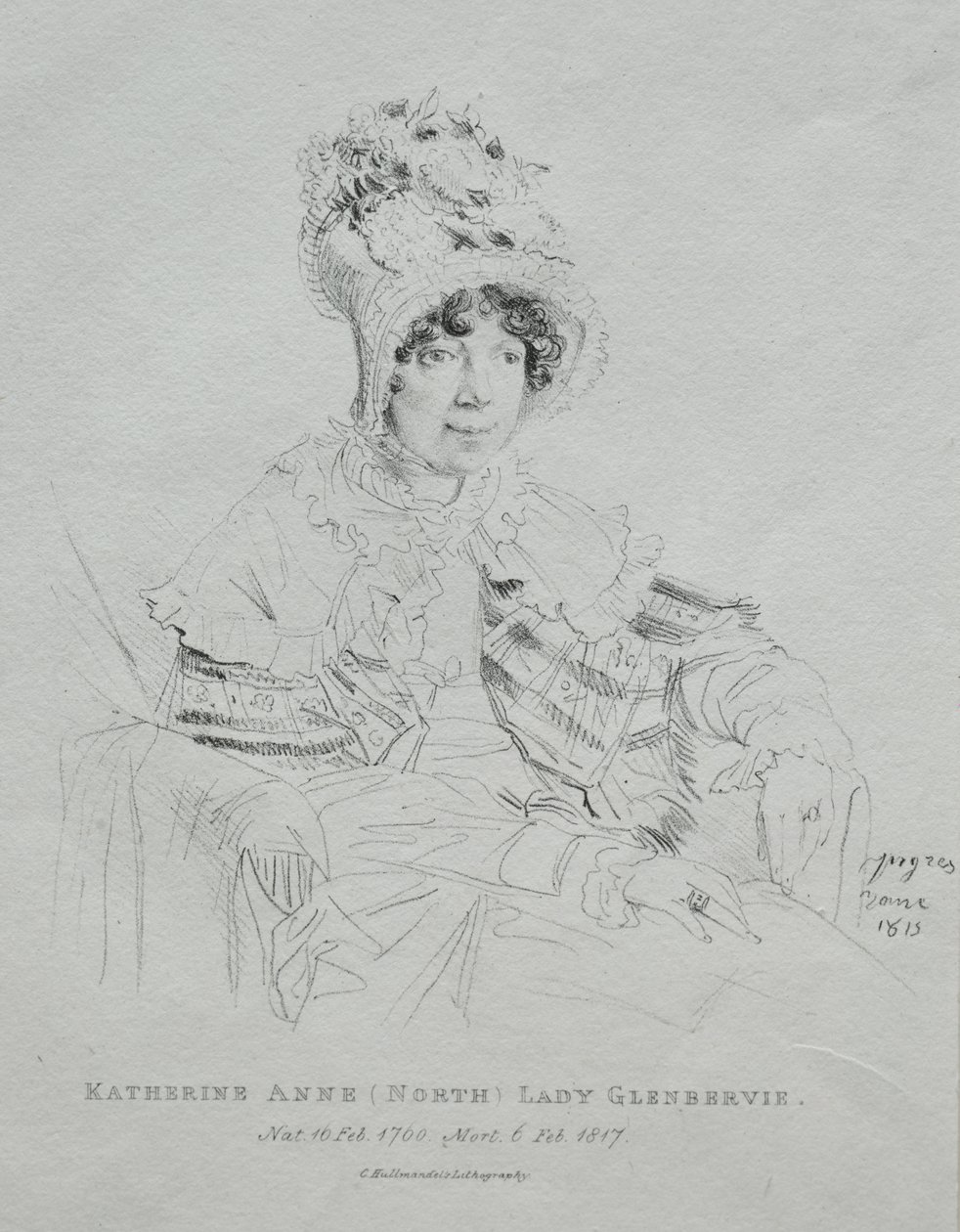 Katherine Anne Lady Glenbervie av Jean Auguste Dominique Ingres