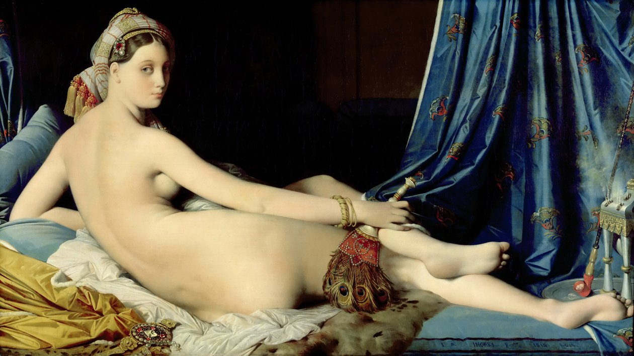 Den store odalisken av Jean Auguste Dominique Ingres