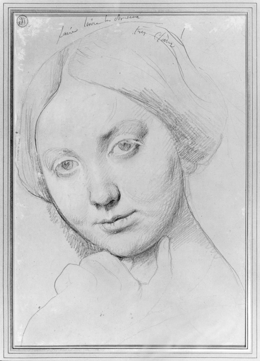 Louise de Broglie, grevinne av Haussonville, ca. 1842 (grafitt på papir) av Jean Auguste Dominique Ingres