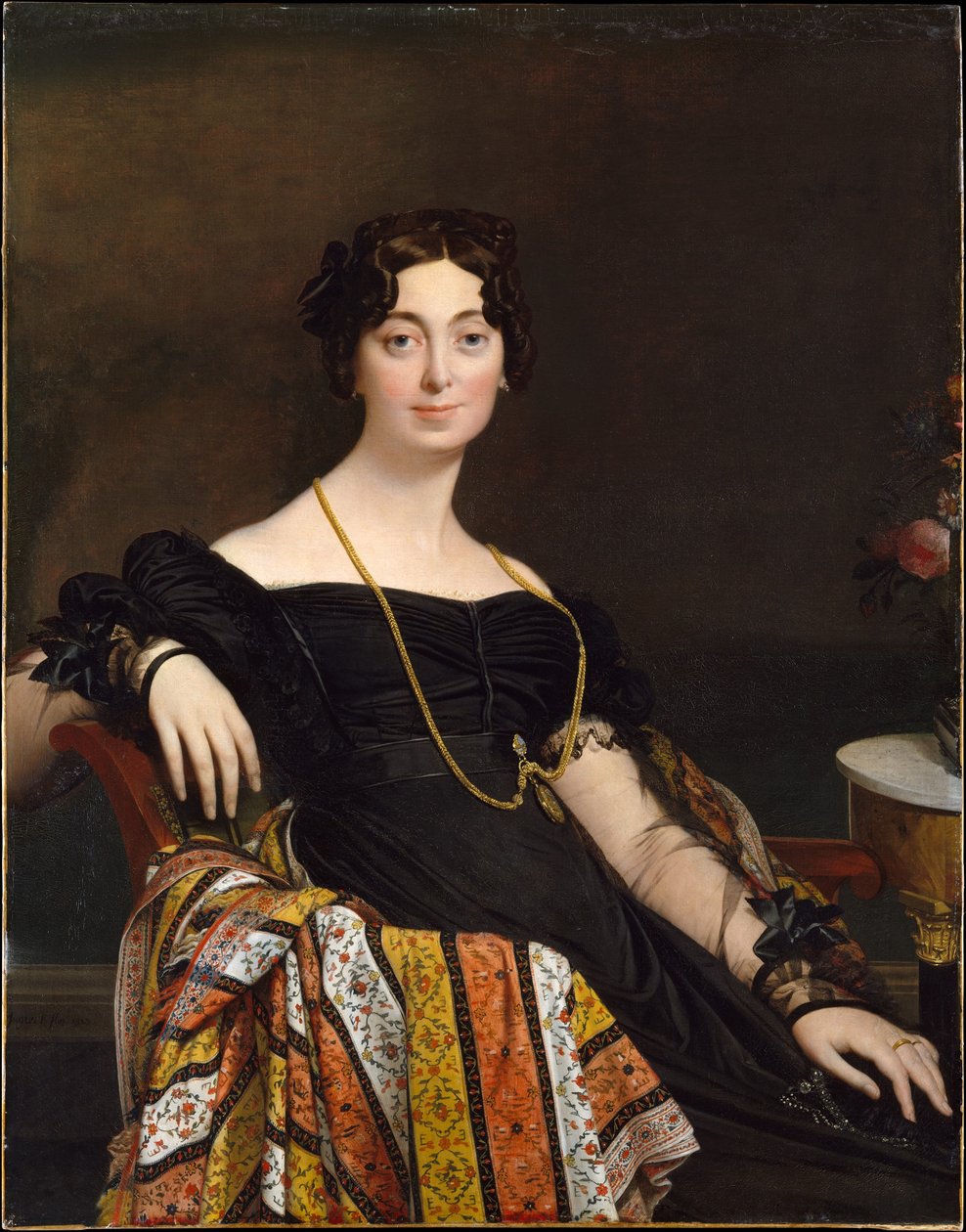 Madame Jacques-Louis Leblanc (Françoise Poncelle, 1788-1839) av Jean Auguste Dominique Ingres