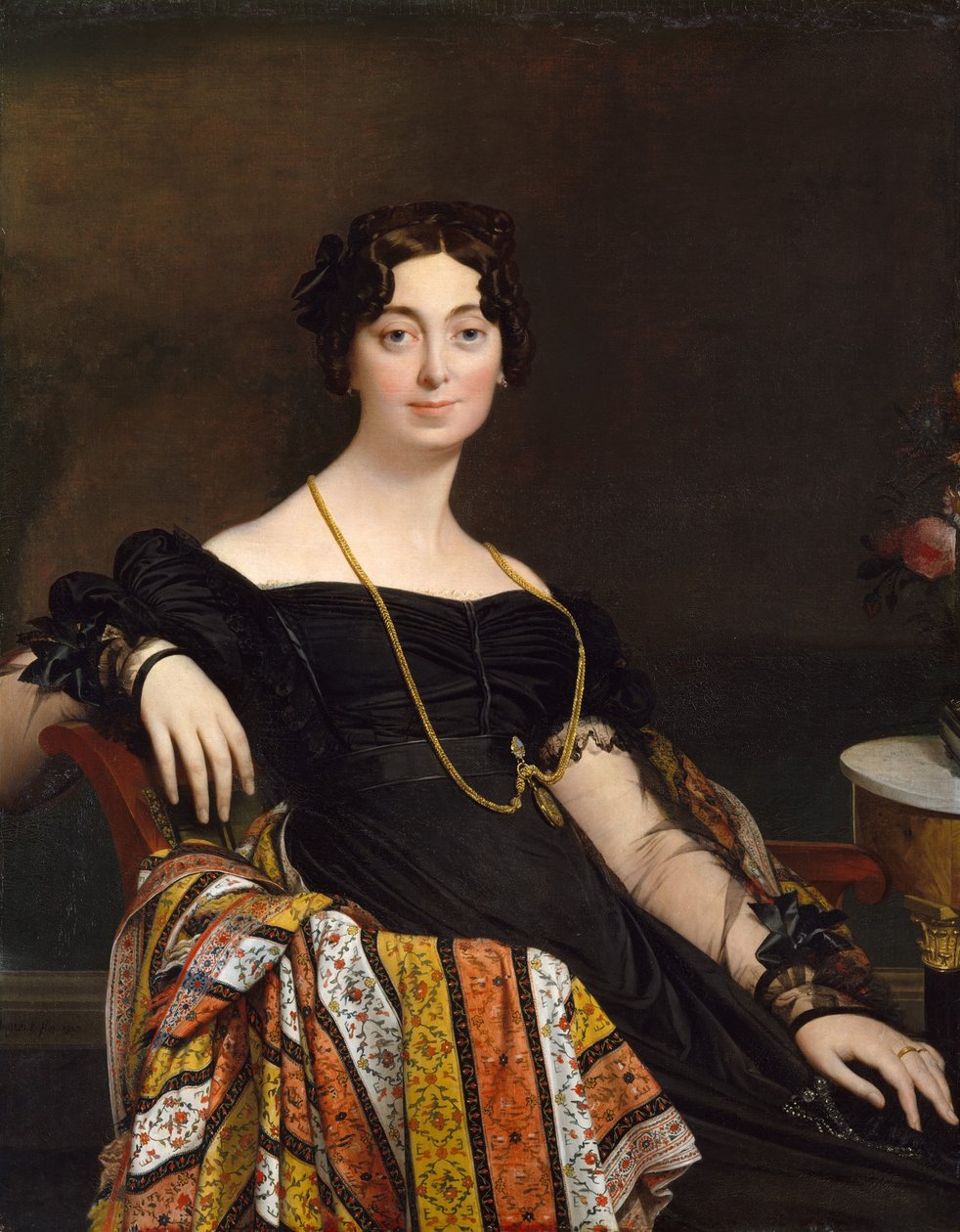 Madame Jacques-Louis Leblanc Françoise Poncelle, 1788-1839, 1823. av Jean Auguste Dominique Ingres