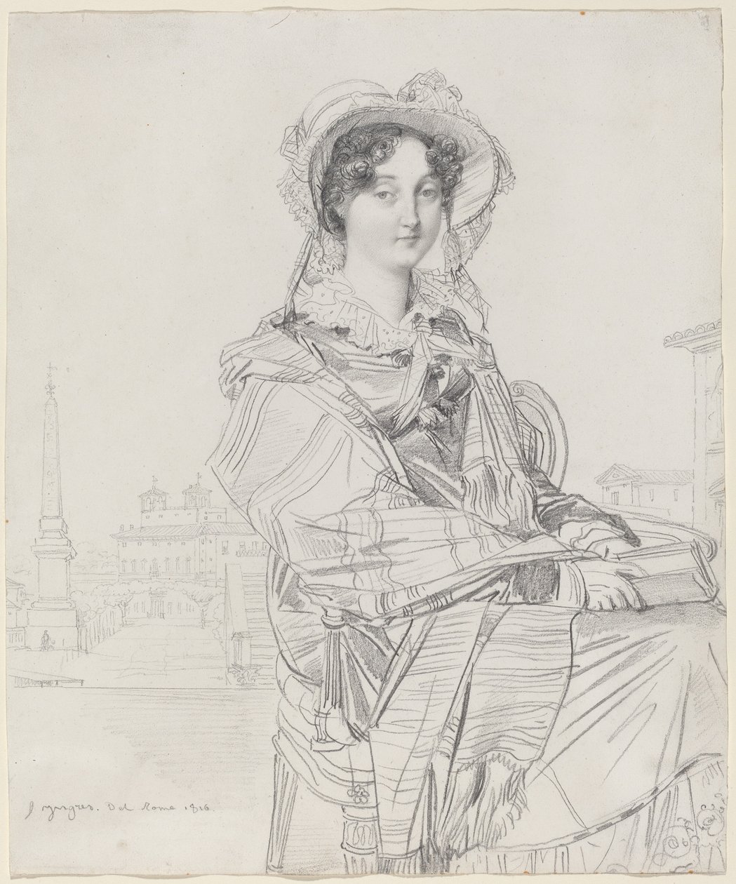 mars. Charles Badham av Jean Auguste Dominique Ingres
