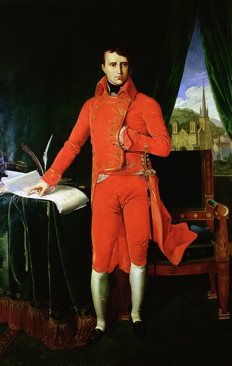 Napoleon Bonaparte første konsul, 1803-1804 av Jean Auguste Dominique Ingres