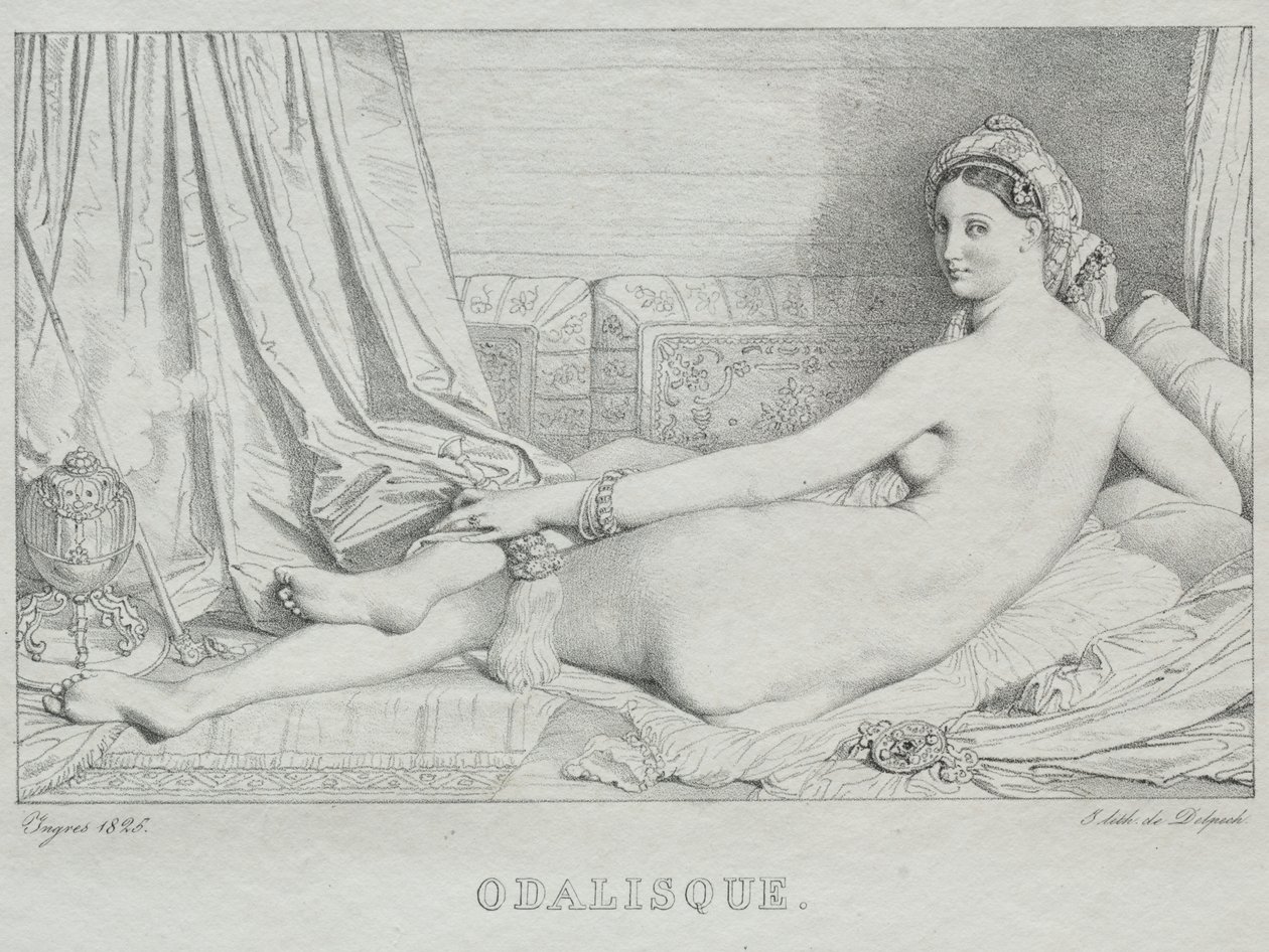 Odalisk av Jean Auguste Dominique Ingres