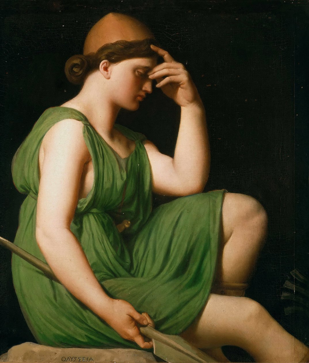 Odyssevs. Studie for Triumph of Homer, ca. 1850. av Jean Auguste Dominique Ingres
