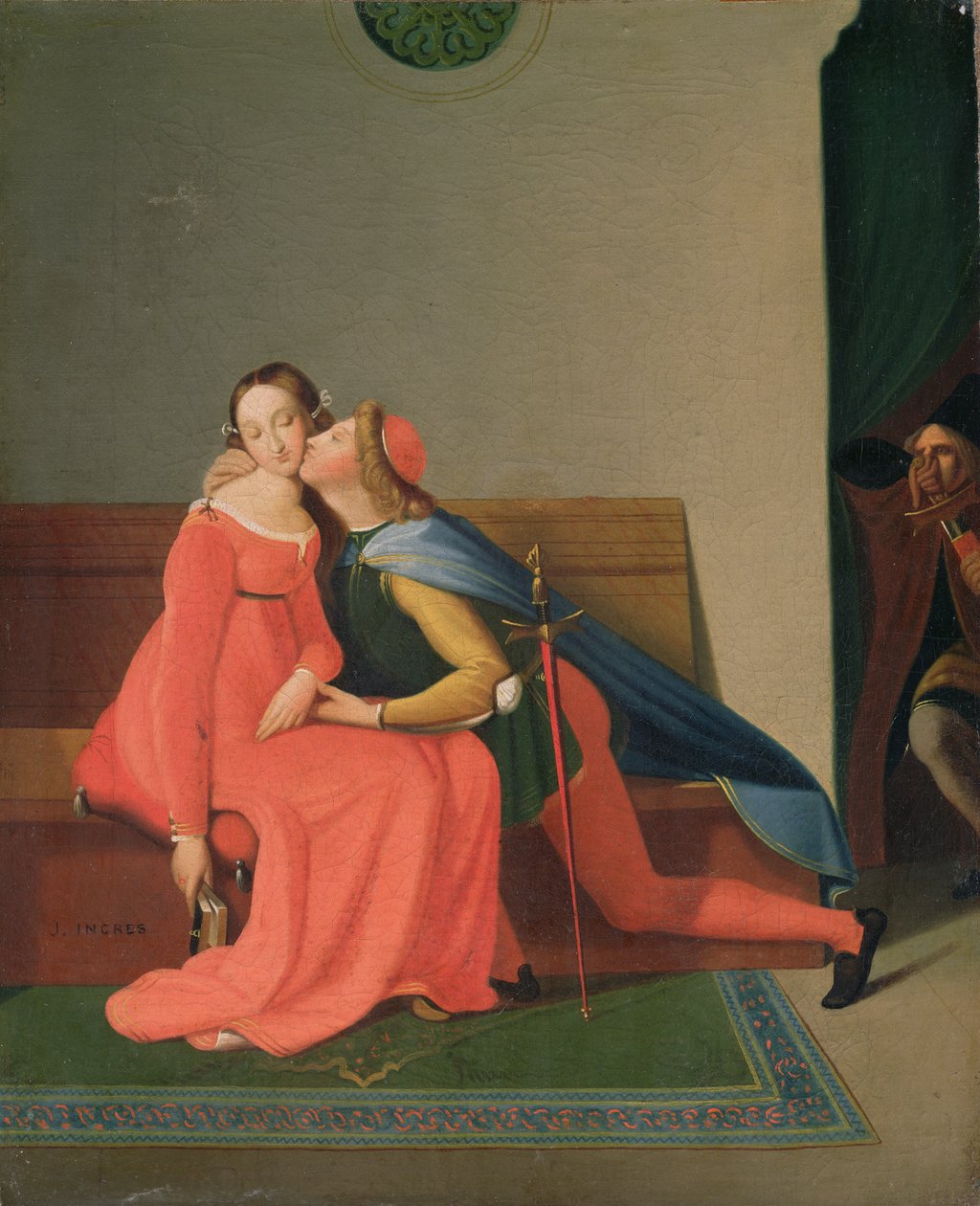 Paolo og Francesca av Jean Auguste Dominique Ingres
