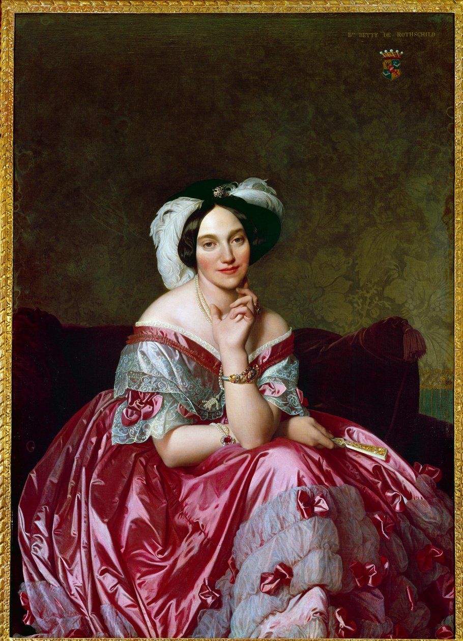 Portrett av baronesse Betty de Rothschild. Maleri av Jean Auguste Dominique Ingres (1780-1867) av Jean Auguste Dominique Ingres