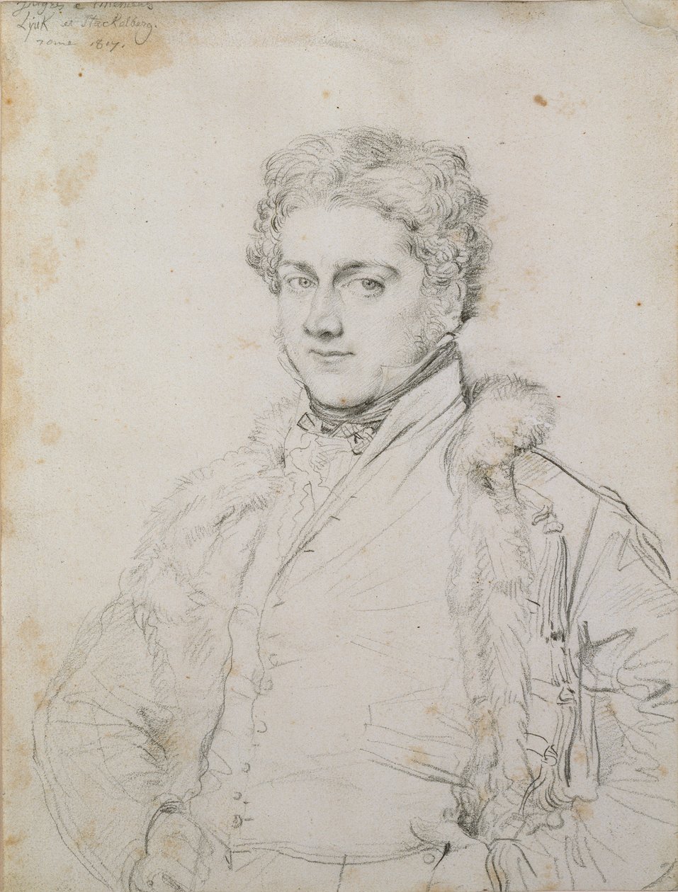 Portrett av Charles Robert Cockerell, 1817 av Jean Auguste Dominique Ingres