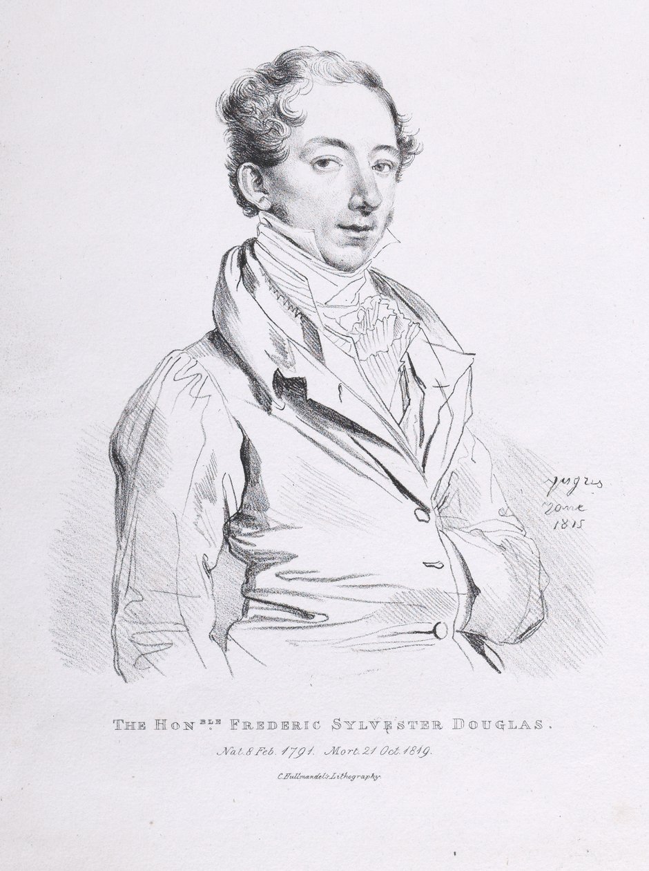 Portrett av Frederick Sylvester Douglas av Jean Auguste Dominique Ingres