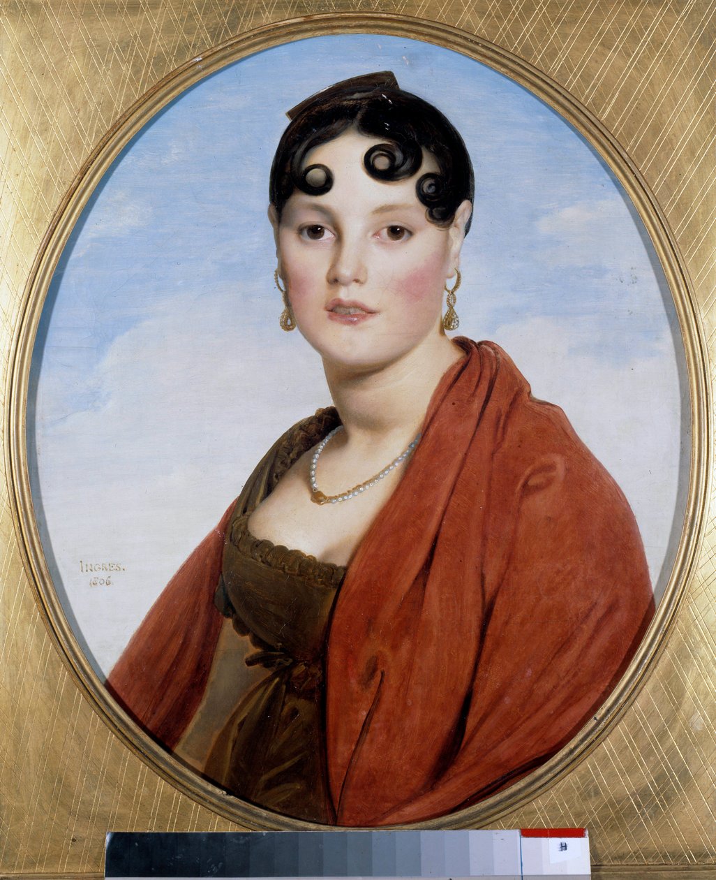 Portrett av Madame Aymon kalt Belle Zelie. Maleri av Jean Auguste Dominique Ingres (1780-1867) av Jean Auguste Dominique Ingres