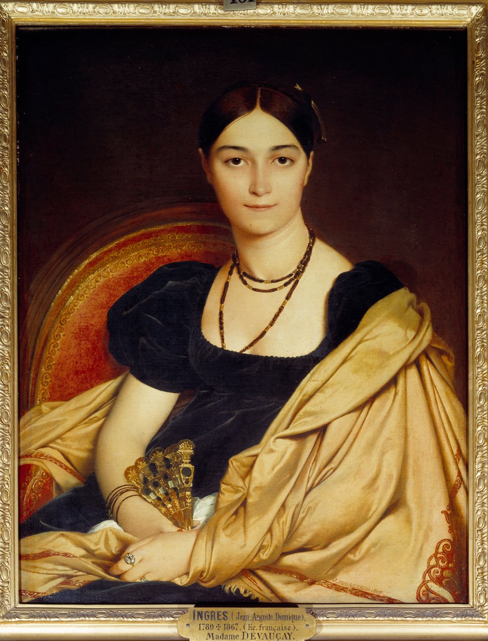 Portrett av Madame de Vaucay (eller Devaucay) som er født av Nittis av Jean Auguste Dominique Ingres