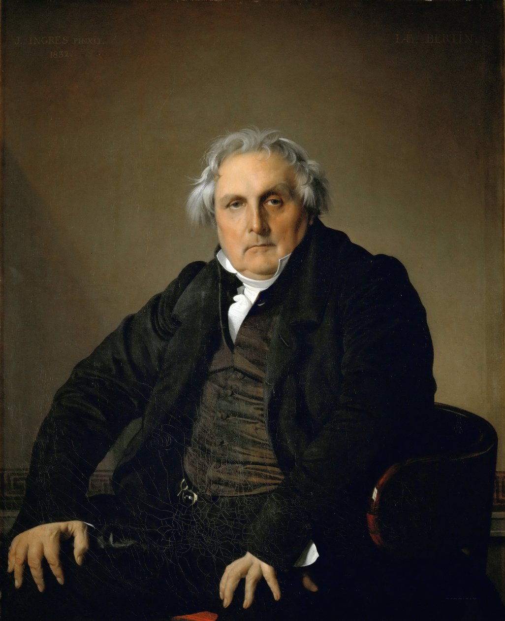 Portrett av Monsieur Bertin av Jean Auguste Dominique Ingres