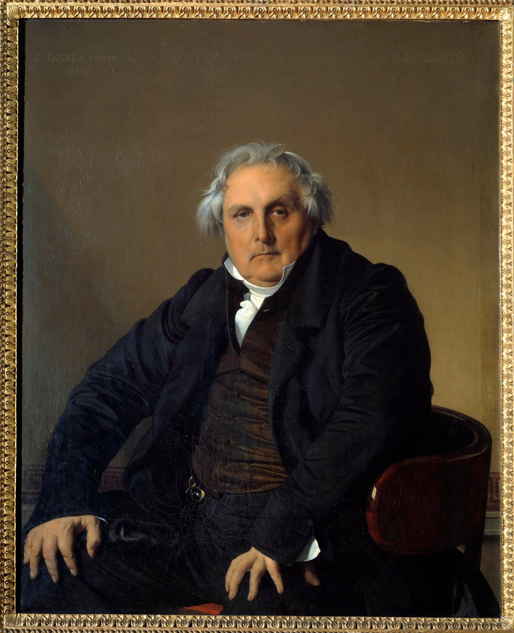 Portrett av Monsieur Louis Francois Bertin (1766-1841) dit Bertin l
