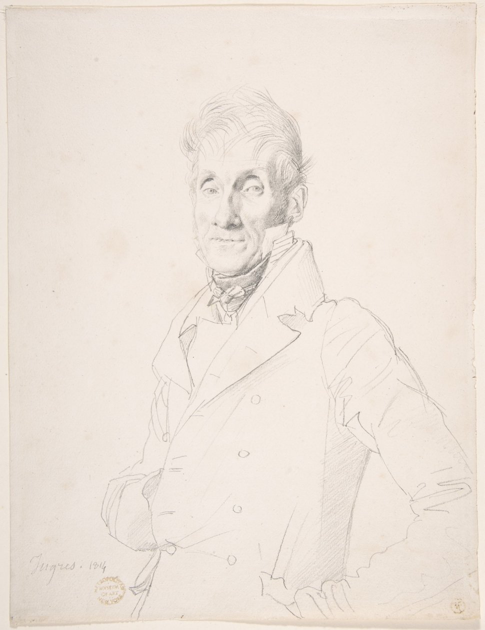 Portrett av en mann av Jean Auguste Dominique Ingres