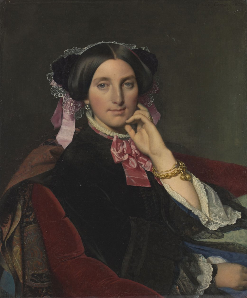 Portrett av madame Caroline Gonse, 1852. av Jean Auguste Dominique Ingres