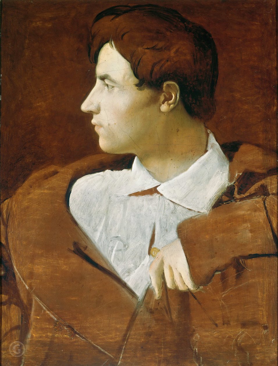Portrett av arkitekten Jean-Baptiste Desdéban 1781-1833, ca. 1810. av Jean Auguste Dominique Ingres