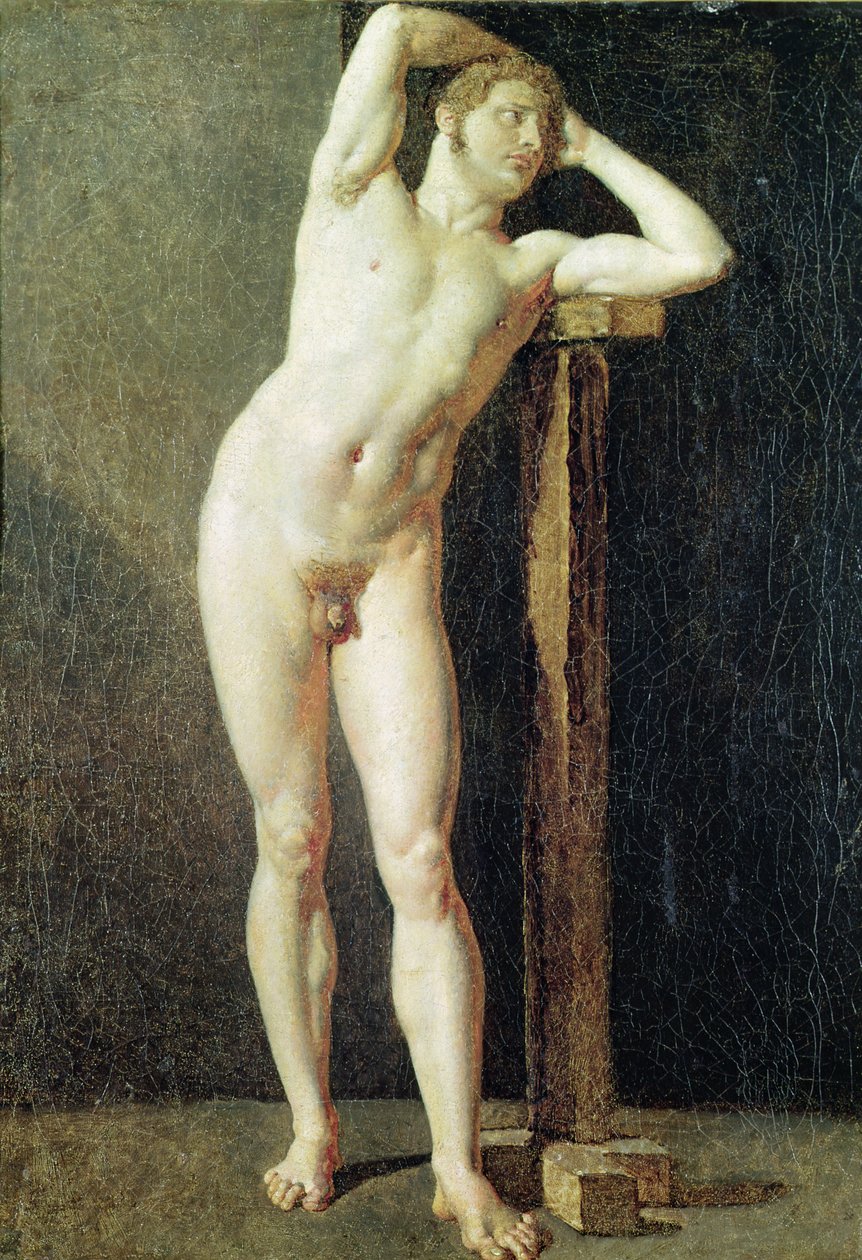 Studie av en mann, ca. 1801 av Jean Auguste Dominique Ingres