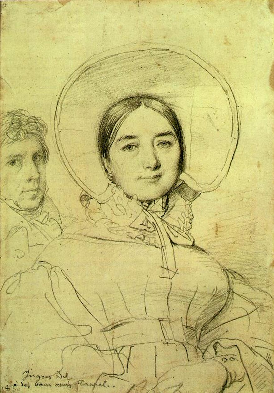 Kunstneren og hans kone, 1830 av Jean Auguste Dominique Ingres