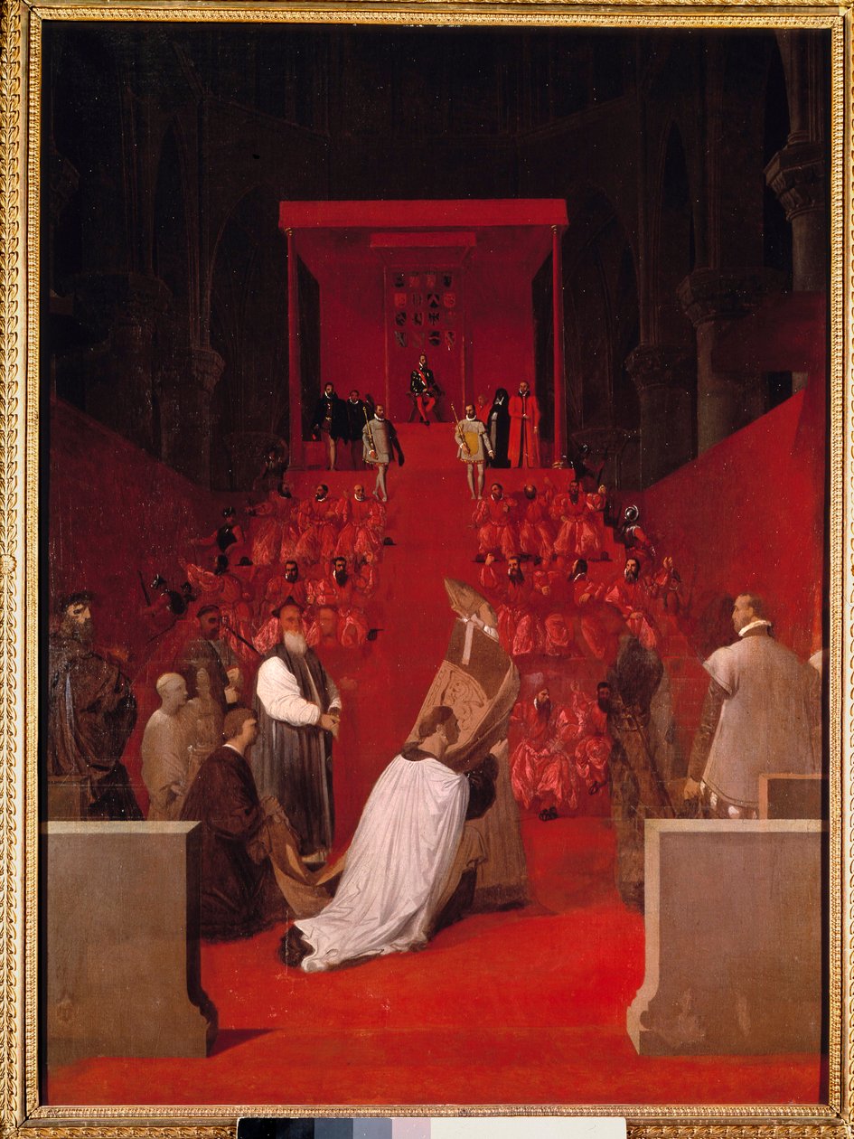 Hertugen av Alba har kirken St. Gudule av Brussel Ferdinand Alvare av Toledo av Jean Auguste Dominique Ingres