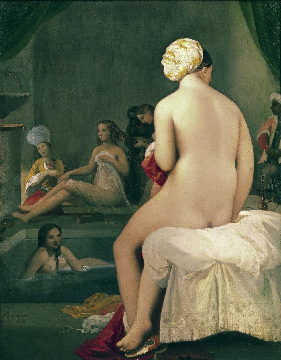 Den lille baderen i haremet, 1828 av Jean Auguste Dominique Ingres