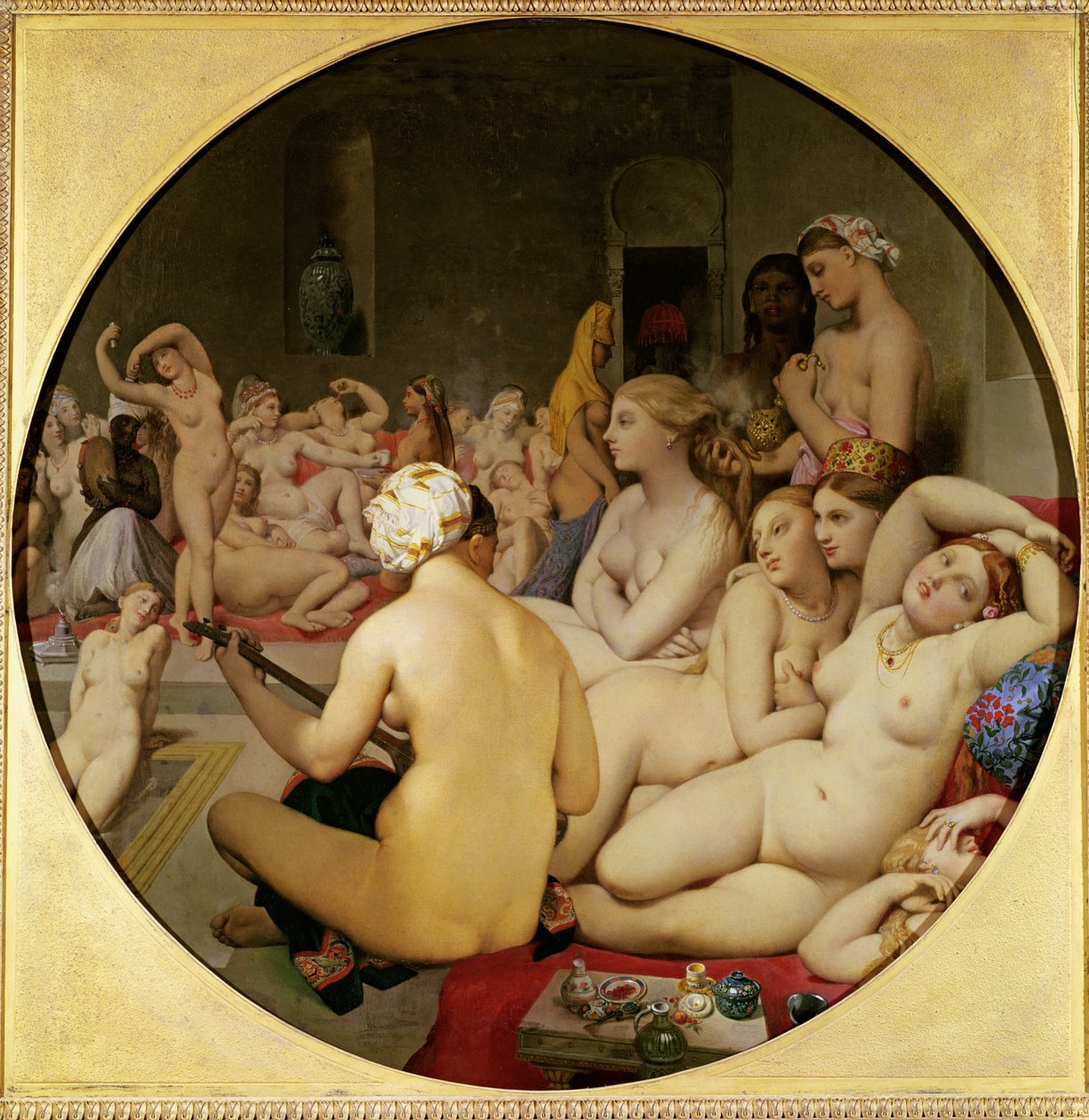 Det tyrkiske badet av Jean Auguste Dominique Ingres