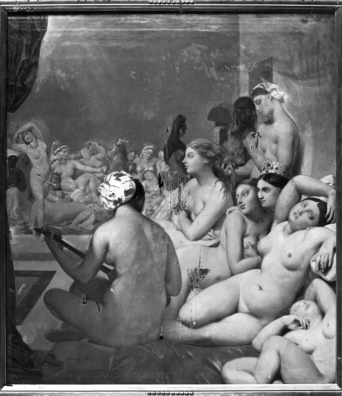 Det tyrkiske badet, 7. oktober 1859 av Jean Auguste Dominique Ingres