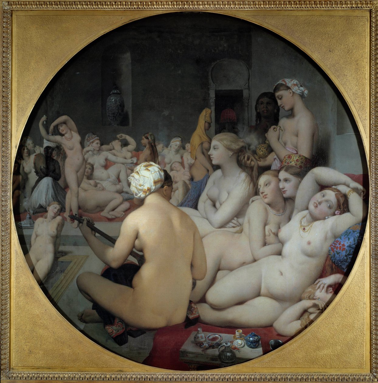 Det tyrkiske badet av Jean Auguste Dominique Ingres