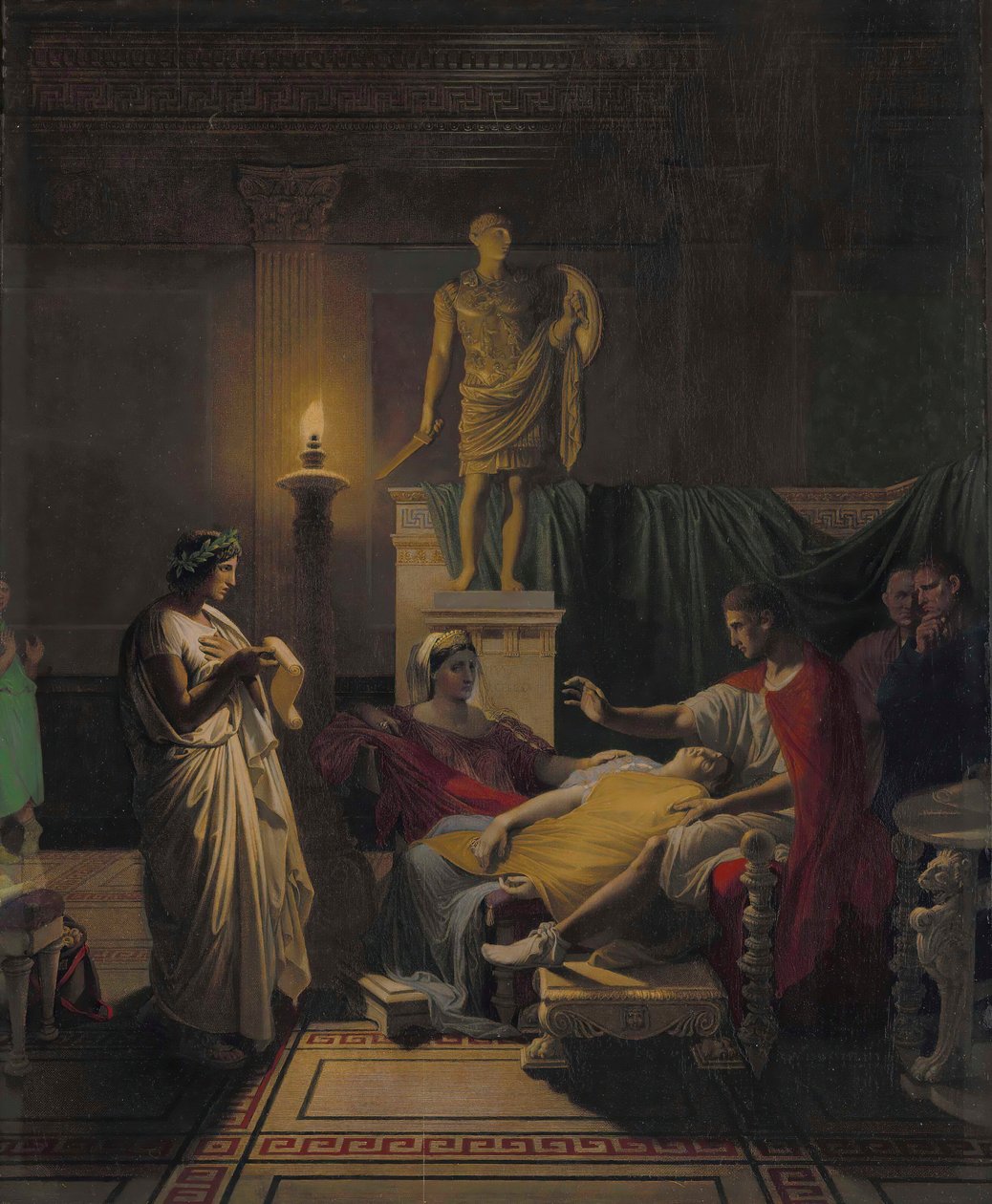 Virgil leser fra Aeneiden, 1864. av Jean Auguste Dominique Ingres