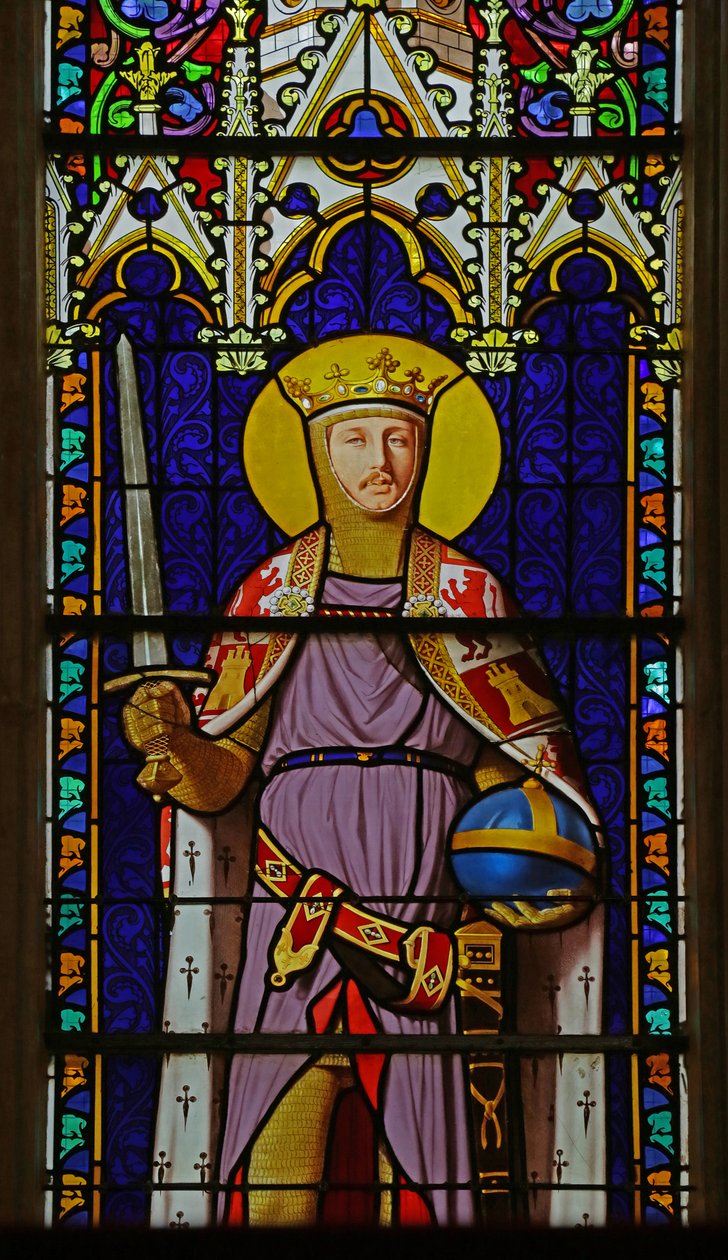 Vindu som viser Saint Ferdinand (portrett av prins Ferdinand d