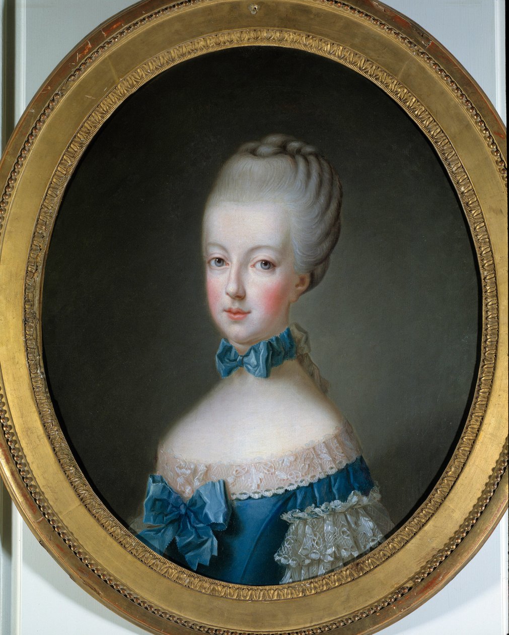 Portrett av Marie Antoinette (1755 - 1793) Dronning av Frankrike. Maleri av Jean Baptiste Charpentier (1728-1806) av Jean Baptiste Charpentier