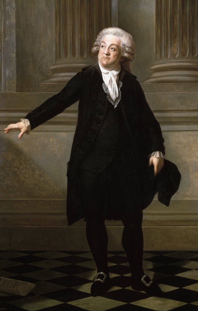 Portrett av Honore Gabriel Riqueti, greve av Mirabeau (olje på lerret av Jean Baptiste Adolphe Gibert