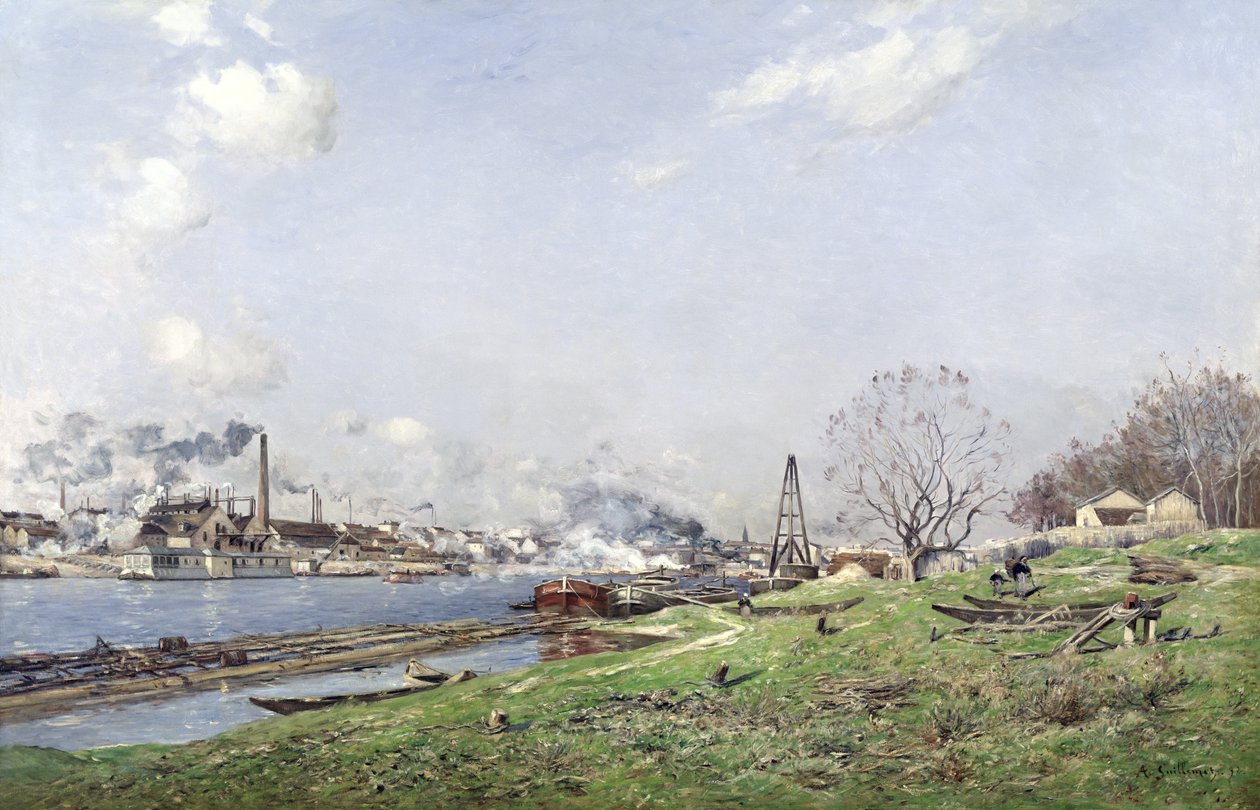 Seinen ved Conflans-Charenton, 1892 av Jean Baptiste Antoine Guillemet