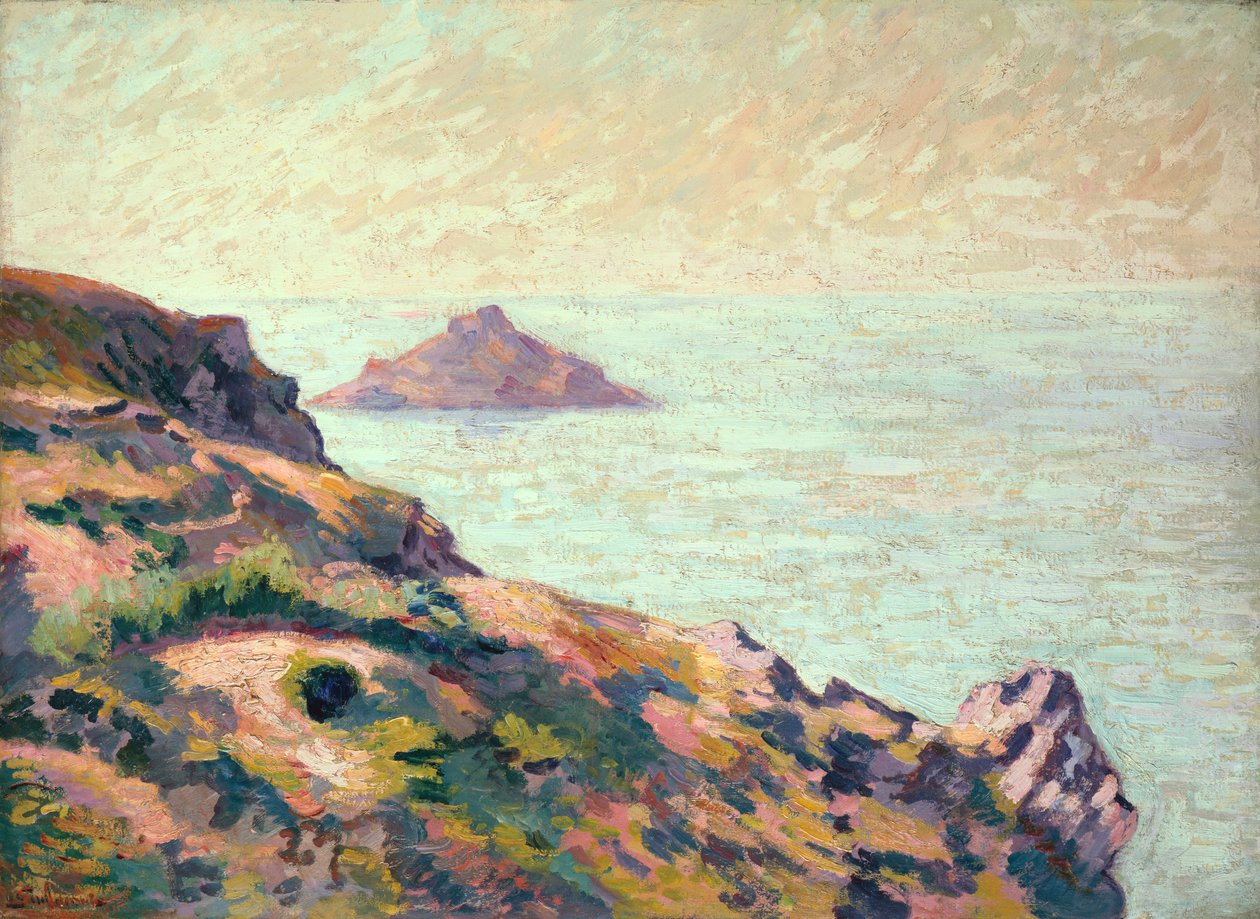 Kysten av Val Andre, ca. 1907 (olje på lerret) av Jean Baptiste Armand Guillaumin