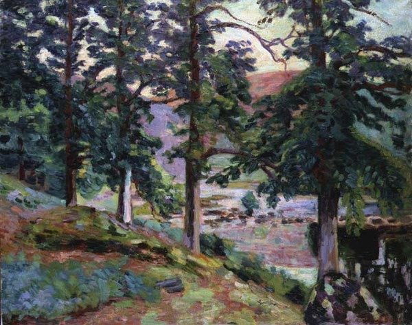 La Creuse, Limousin, ca. 1910 (olje på lerret) av Jean Baptiste Armand Guillaumin