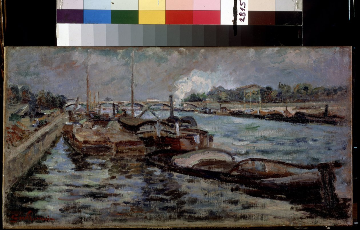 Seinen. Maleri av Jean Baptiste Armand Guillaumin (1841-1927) av Jean Baptiste Armand Guillaumin