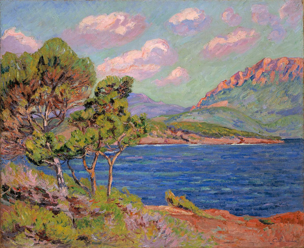 Agay Bay, Franske riviera, ca. 1910 av Jean Baptiste Armand Guillaumin