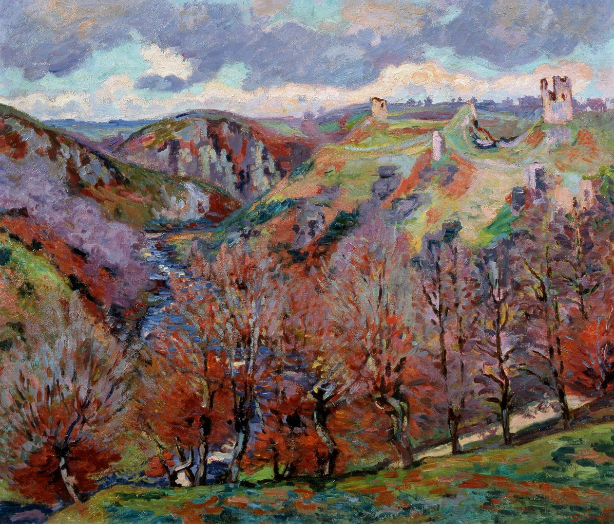 Landskap med ruiner, 1897. av Jean Baptiste Armand Guillaumin