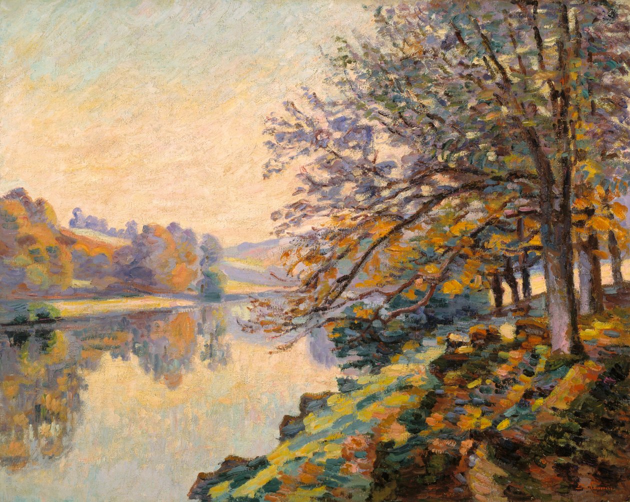 Elvebredden, høst, ca. 1910 (olje på lerret) av Jean Baptiste Armand Guillaumin